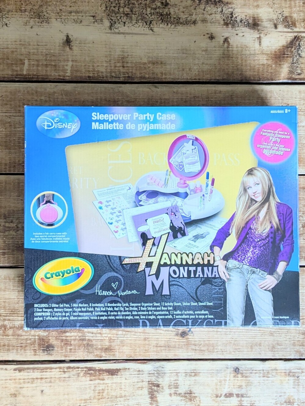 SEALED 2008 Crayola Disney Hannah Montana Sleepover Party Case Y2K Collectible